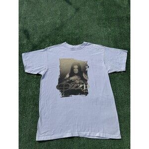 Vintage Y2K 2000 Ozzy Osbourne White T-Shirt Anvil Size Large Rock Band